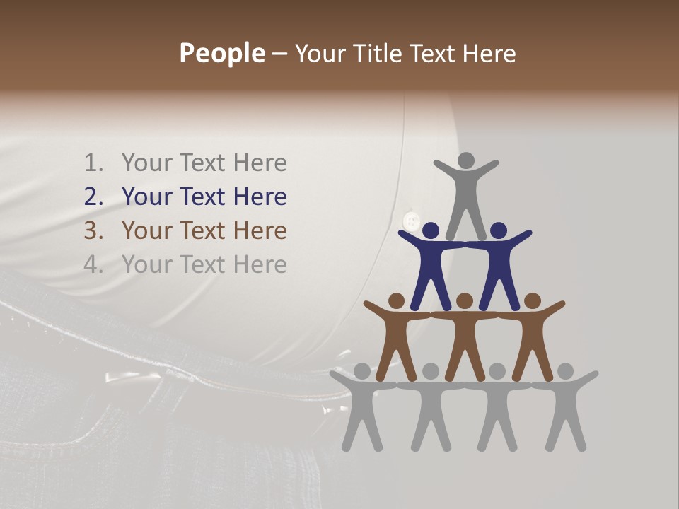 Obesity Abdomen Body PowerPoint Template