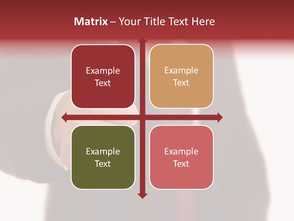 Business Person Isolated On White Positive PowerPoint Template