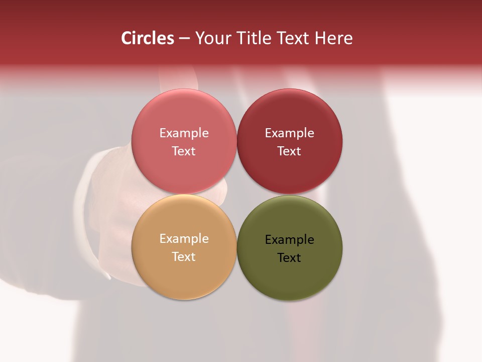 Business Person Isolated On White Positive PowerPoint Template