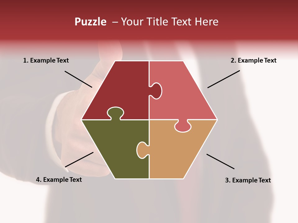 Business Person Isolated On White Positive PowerPoint Template