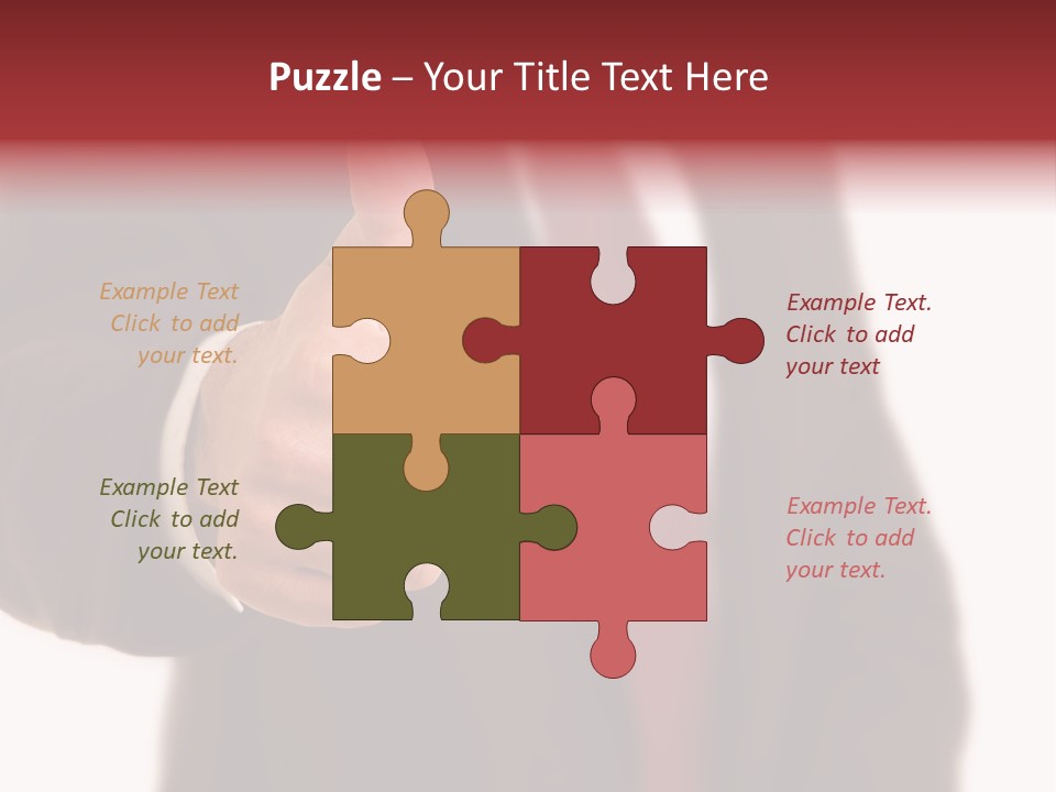 Business Person Isolated On White Positive PowerPoint Template