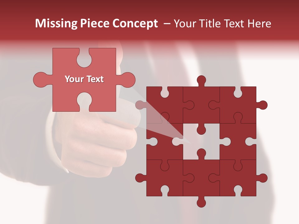 Business Person Isolated On White Positive PowerPoint Template