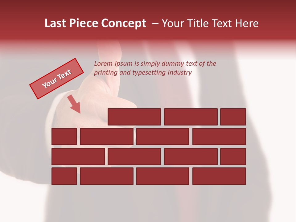 Business Person Isolated On White Positive PowerPoint Template