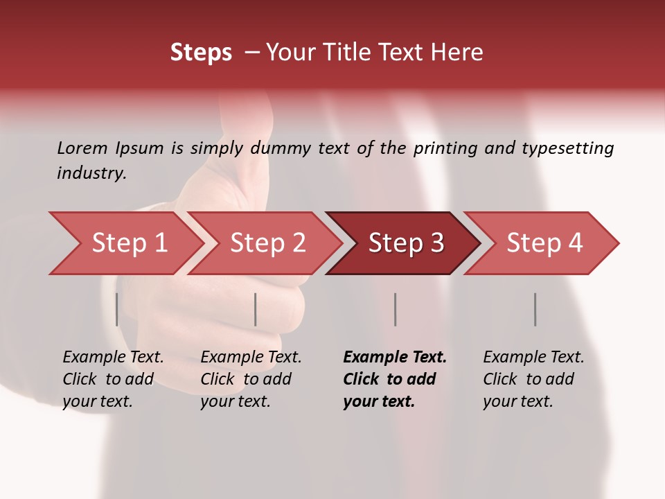 Business Person Isolated On White Positive PowerPoint Template