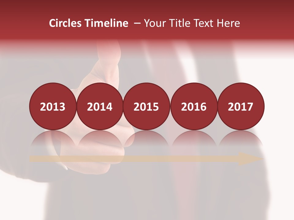 Business Person Isolated On White Positive PowerPoint Template