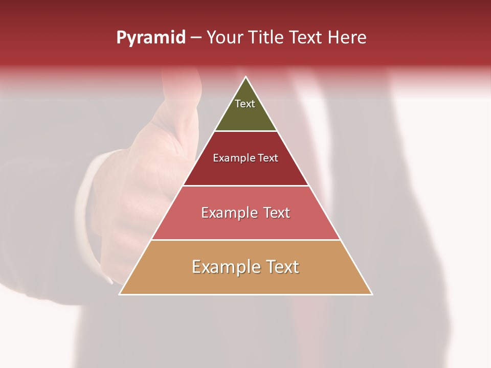 Business Person Isolated On White Positive PowerPoint Template