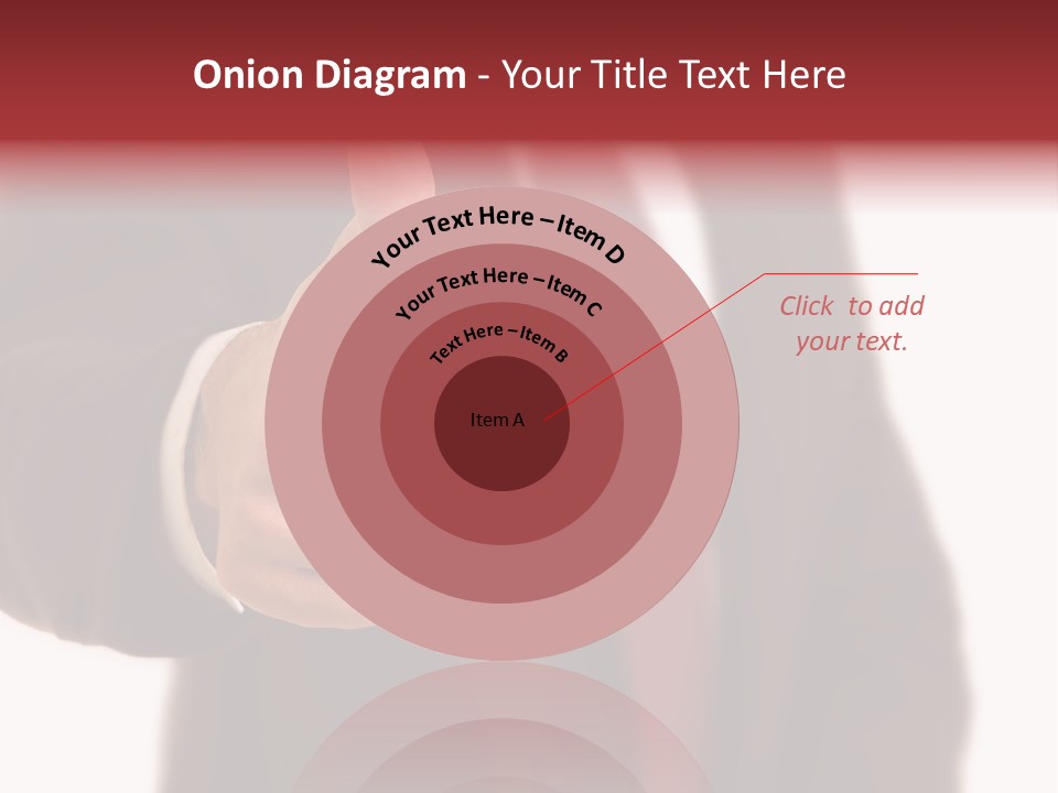 Business Person Isolated On White Positive PowerPoint Template