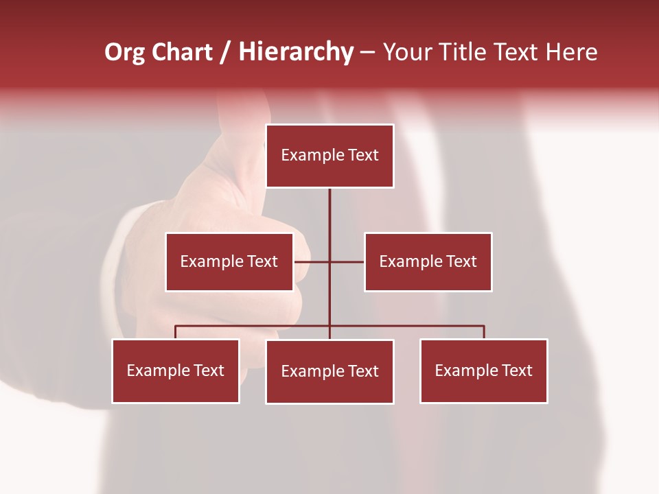 Business Person Isolated On White Positive PowerPoint Template