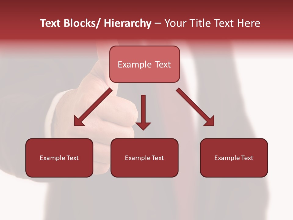 Business Person Isolated On White Positive PowerPoint Template