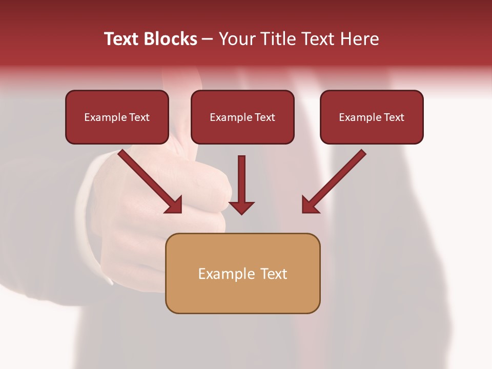 Business Person Isolated On White Positive PowerPoint Template