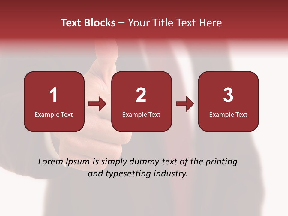 Business Person Isolated On White Positive PowerPoint Template