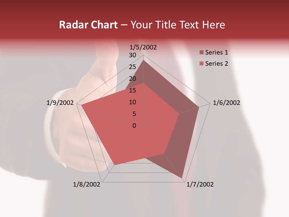 Business Person Isolated On White Positive PowerPoint Template