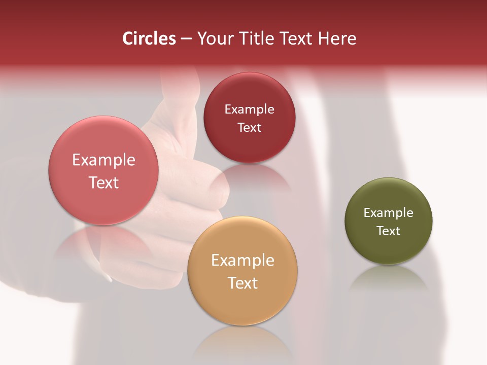 Business Person Isolated On White Positive PowerPoint Template