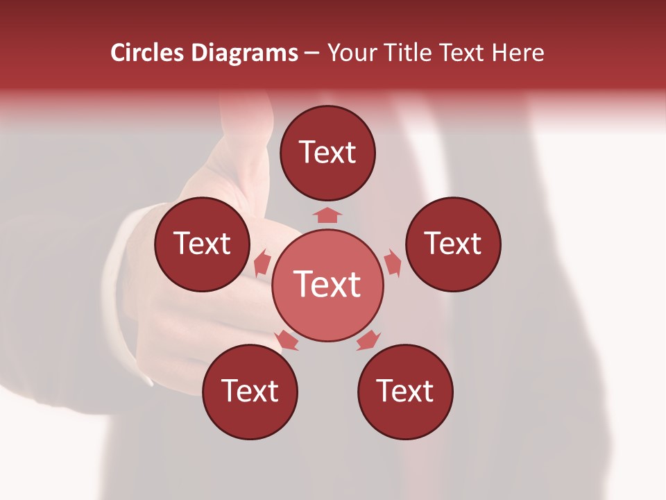 Business Person Isolated On White Positive PowerPoint Template