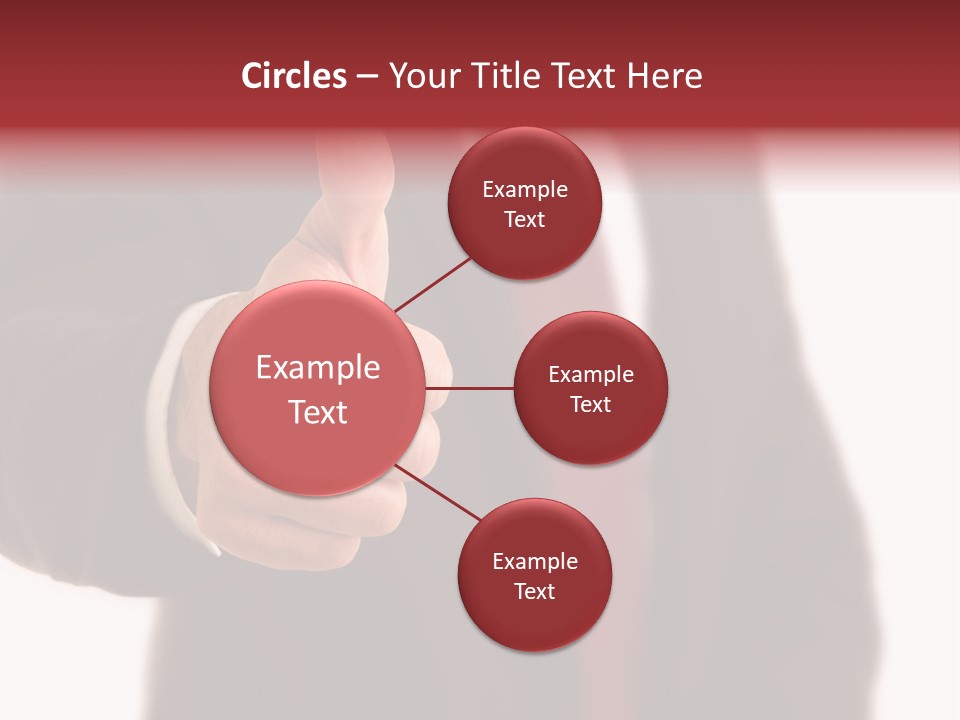 Business Person Isolated On White Positive PowerPoint Template