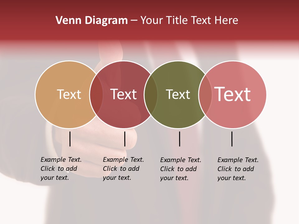 Business Person Isolated On White Positive PowerPoint Template