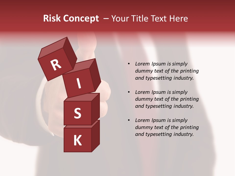 Business Person Isolated On White Positive PowerPoint Template