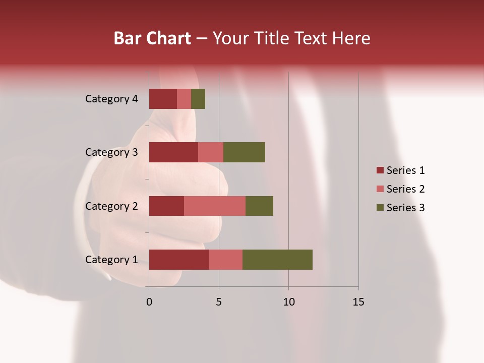 Business Person Isolated On White Positive PowerPoint Template