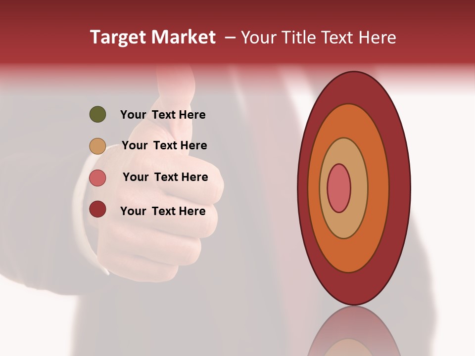 Business Person Isolated On White Positive PowerPoint Template