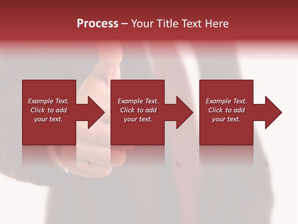 Business Person Isolated On White Positive PowerPoint Template