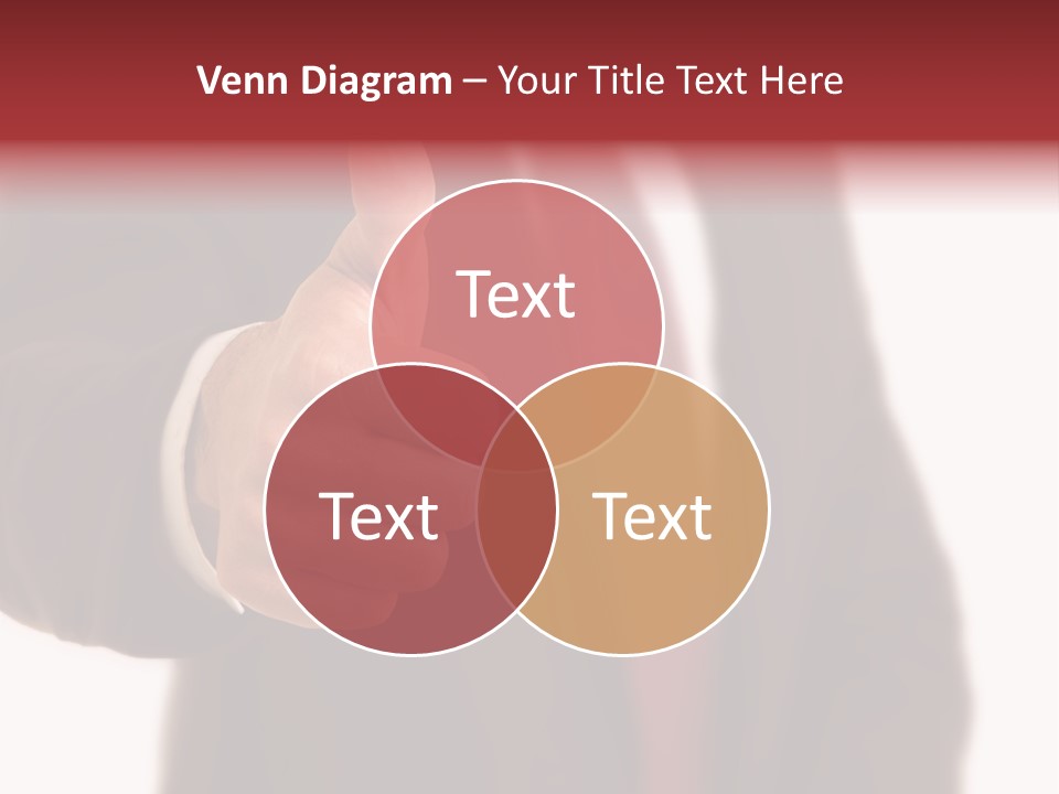 Business Person Isolated On White Positive PowerPoint Template