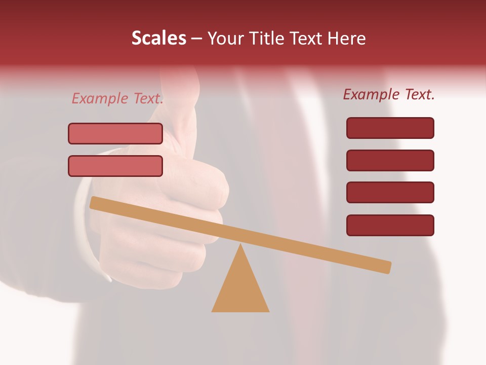 Business Person Isolated On White Positive PowerPoint Template