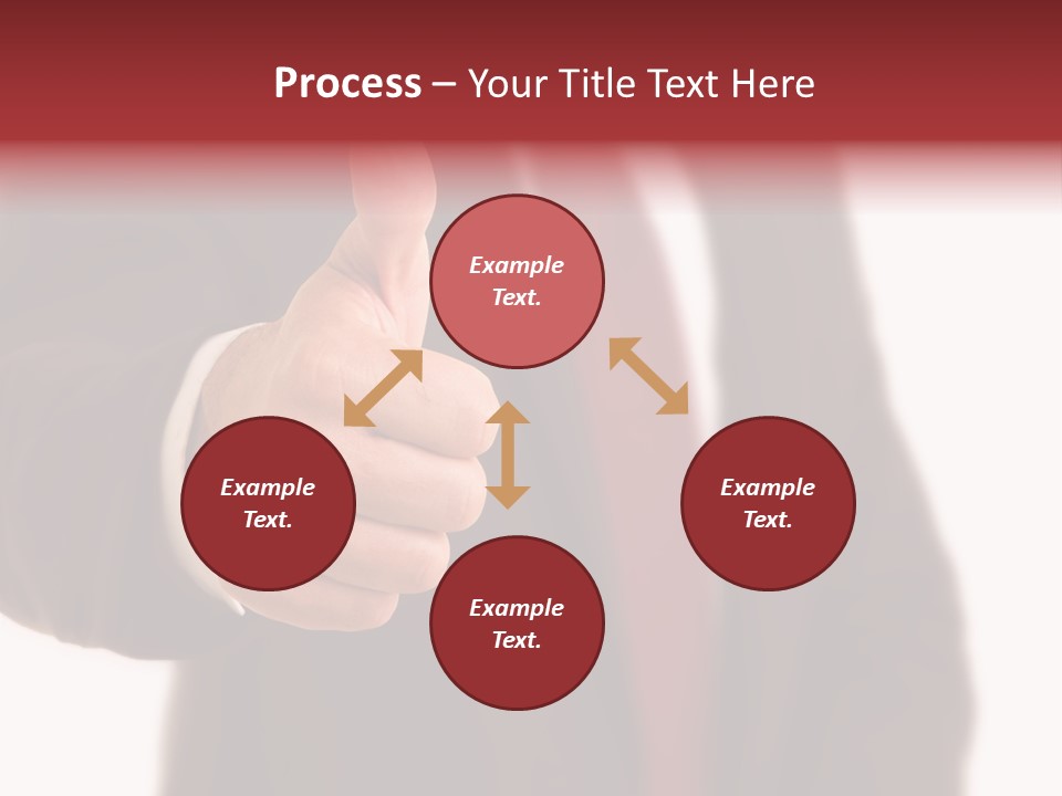 Business Person Isolated On White Positive PowerPoint Template