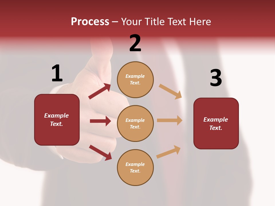 Business Person Isolated On White Positive PowerPoint Template