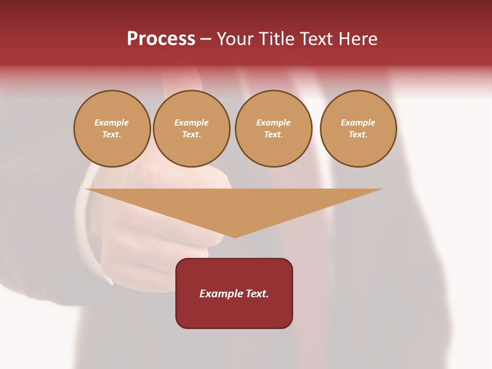 Business Person Isolated On White Positive PowerPoint Template