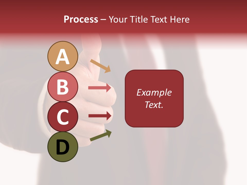 Business Person Isolated On White Positive PowerPoint Template