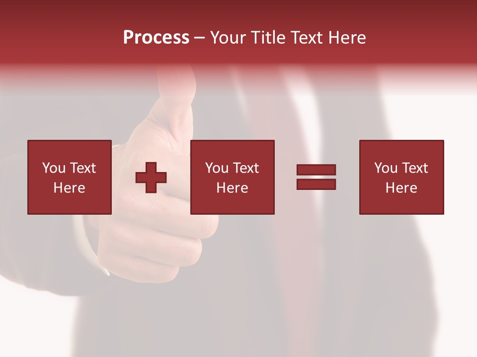 Business Person Isolated On White Positive PowerPoint Template