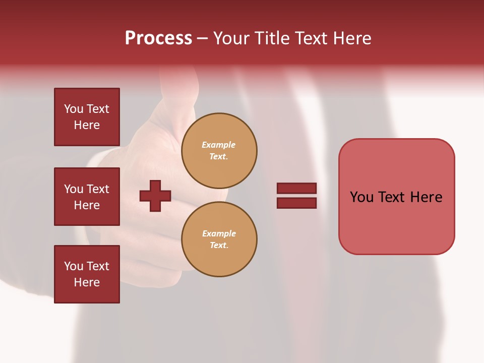 Business Person Isolated On White Positive PowerPoint Template