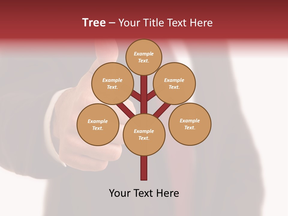 Business Person Isolated On White Positive PowerPoint Template