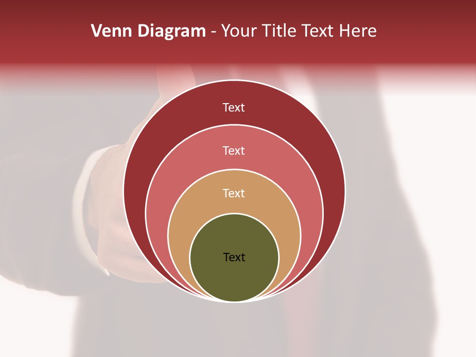 Business Person Isolated On White Positive PowerPoint Template