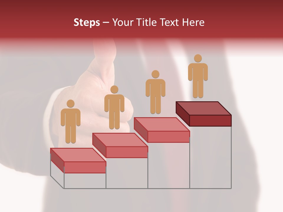 Business Person Isolated On White Positive PowerPoint Template