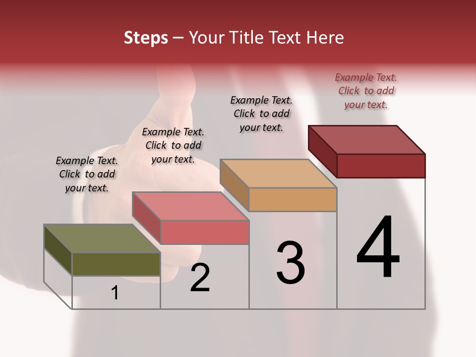 Business Person Isolated On White Positive PowerPoint Template