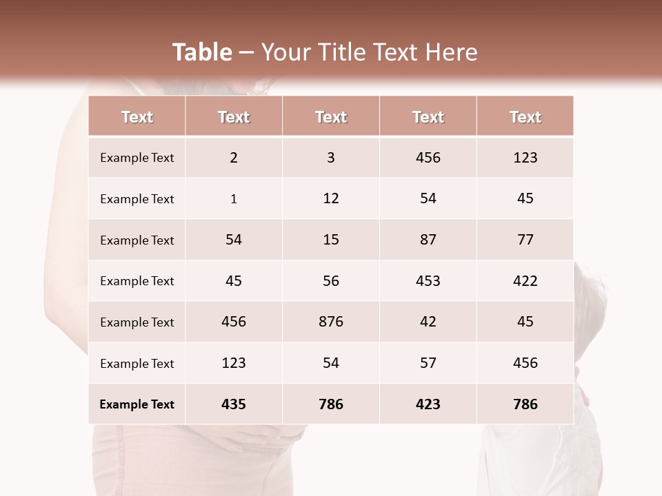 A Pregnant Woman Holding The Hand Of A Small Child PowerPoint Template