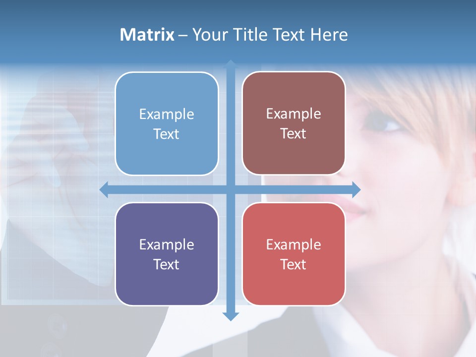 A Business Woman Powerpoint Presentation Template PowerPoint Template