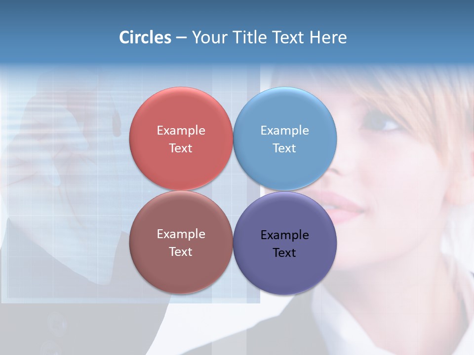 A Business Woman Powerpoint Presentation Template PowerPoint Template