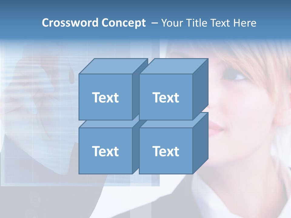 A Business Woman Powerpoint Presentation Template PowerPoint Template
