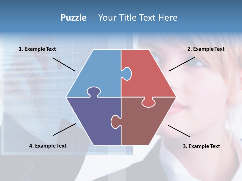 A Business Woman Powerpoint Presentation Template PowerPoint Template