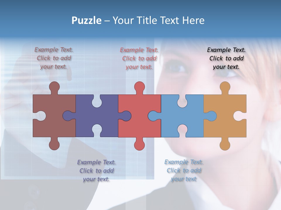 A Business Woman Powerpoint Presentation Template PowerPoint Template