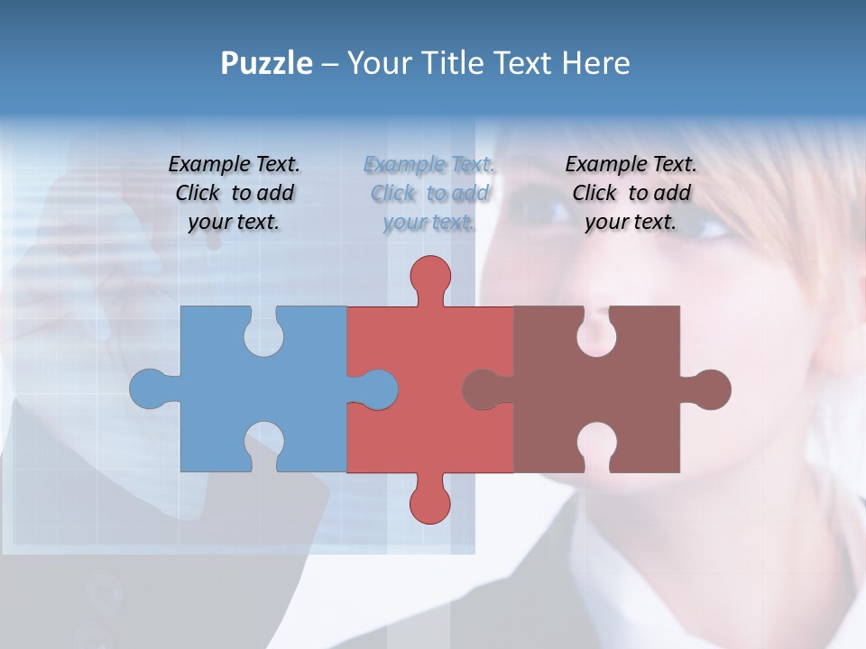 A Business Woman Powerpoint Presentation Template PowerPoint Template