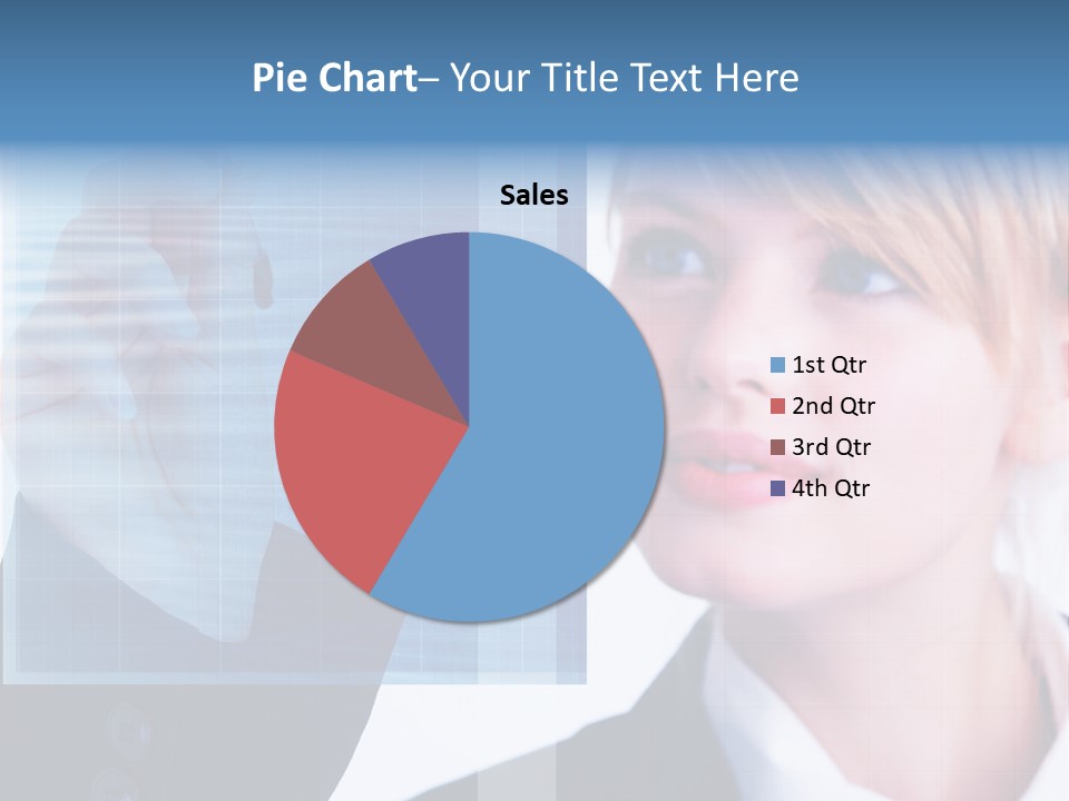 A Business Woman Powerpoint Presentation Template PowerPoint Template