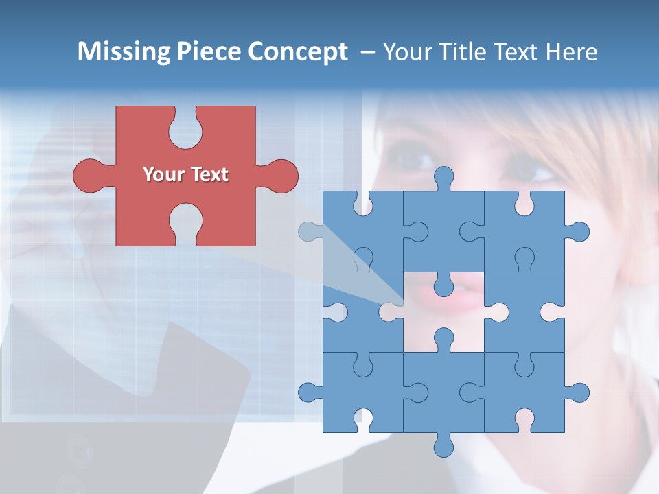 A Business Woman Powerpoint Presentation Template PowerPoint Template