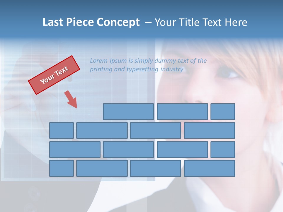 A Business Woman Powerpoint Presentation Template PowerPoint Template