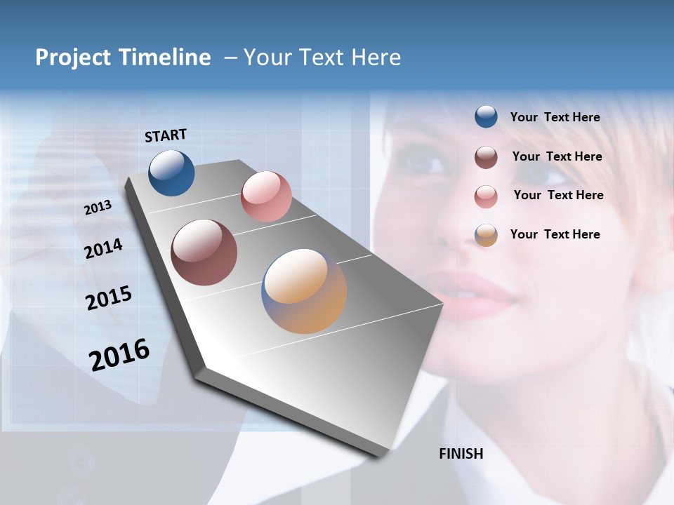 A Business Woman Powerpoint Presentation Template PowerPoint Template