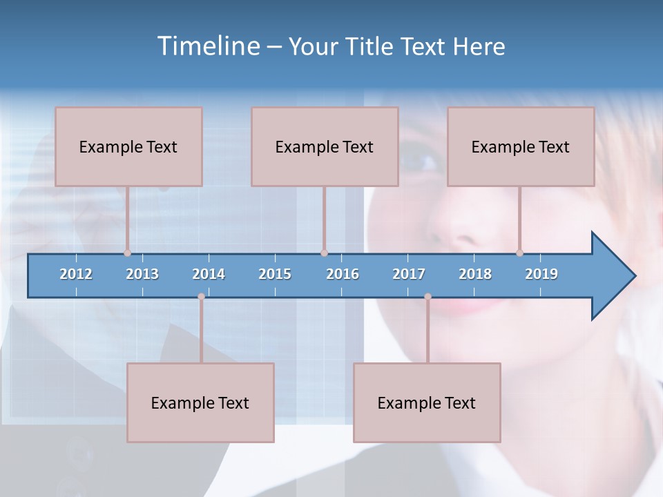 A Business Woman Powerpoint Presentation Template PowerPoint Template