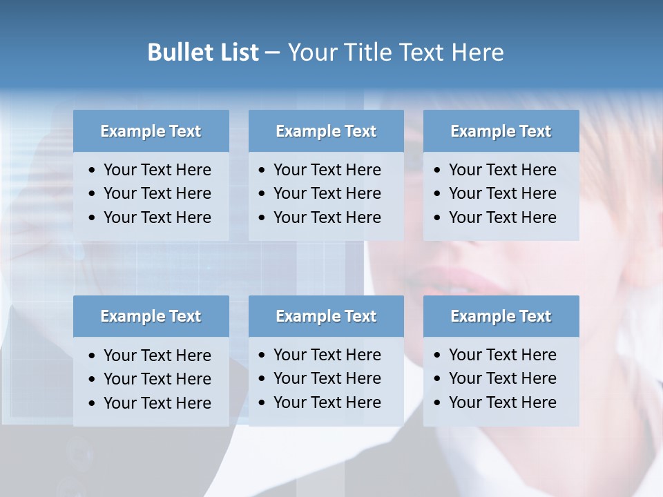 A Business Woman Powerpoint Presentation Template PowerPoint Template