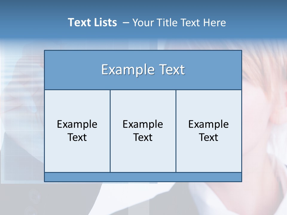A Business Woman Powerpoint Presentation Template PowerPoint Template